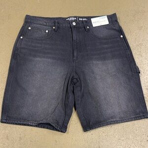 Arizona Jean Co Baggy Fit Black Carpenter Shorts NWT Size 36